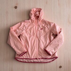 NIKE Peach Long Sleeve Windbreaker Jacket Size Small